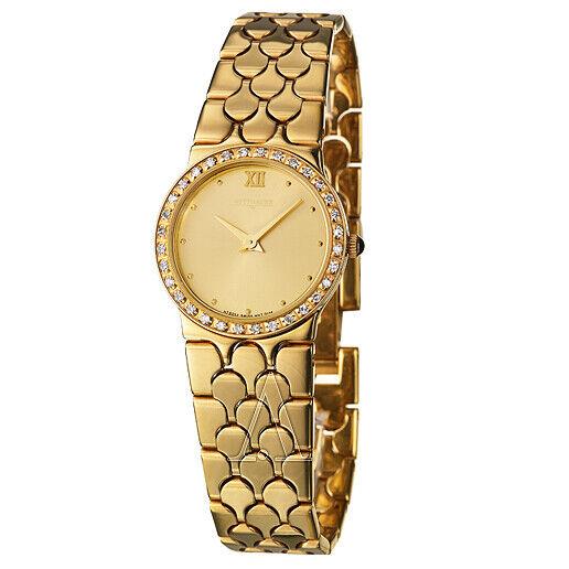 Wittnauer Women`s Diamond and Gold Wristwatch