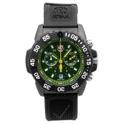 Luminox Navy Seal 45MM Chronograph Green Dial Men`s Watch XS.3597
