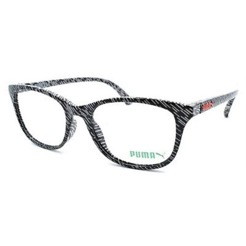 Puma PU0082 001 Women`s Eyeglasses Frames 50-17-145 Black / White