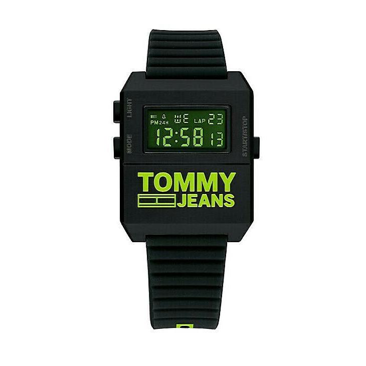 Tommy Hilfiger 1791675 Tommy Jeans Black Silicone Strap Digital Watch
