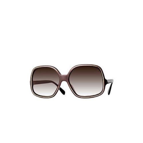 Oliver Peoples Talya Bns Brownstone W/gold/ Spice Brown Gradient Sunglasses
