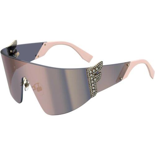 Fendi Women`s FF-0382-S-035J-0J Fashion 99mm Pink Sunglasses