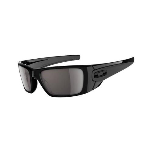 Oakley Fuel Cell Sunglasses Polished Black Frame with Warm Grey Lenses