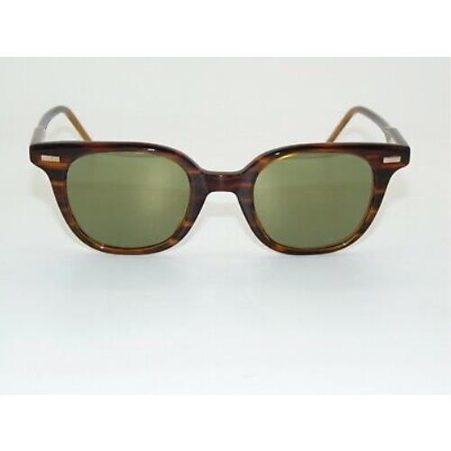 Thom Browne TB-405-B-T-WLT Walnut/gold Mirror 47mm Sunglasses