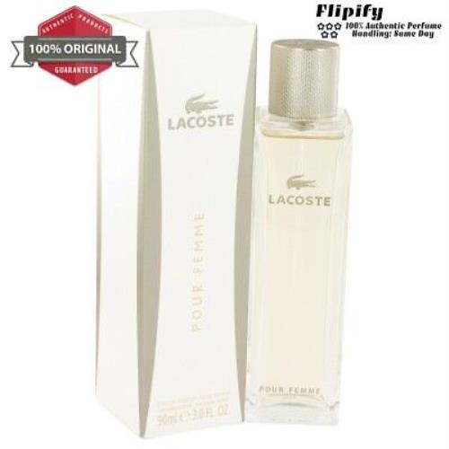 Lacoste Pour Femme Perfume Edp Spray For Women 3 1.6 1 oz 90 50 30 ML