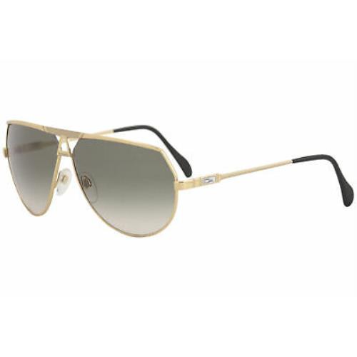 Cazal Legends Men`s 953 097SG Gold Retro Pilot Sunglasses 69mm