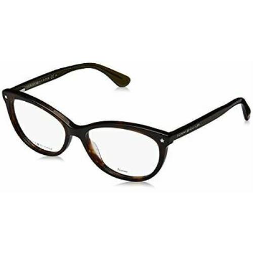 Eyeglasses Tommy Hilfiger T. 1553 0086 Dark Havana / 00 Demo Lens 53/15/140