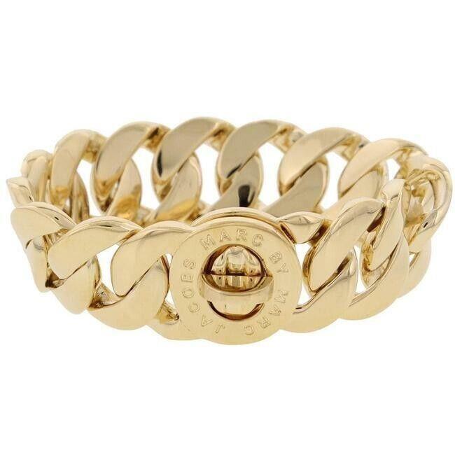 Marc By Marc Jacobs Goldtone Bracelet with Small Katie Turnlock