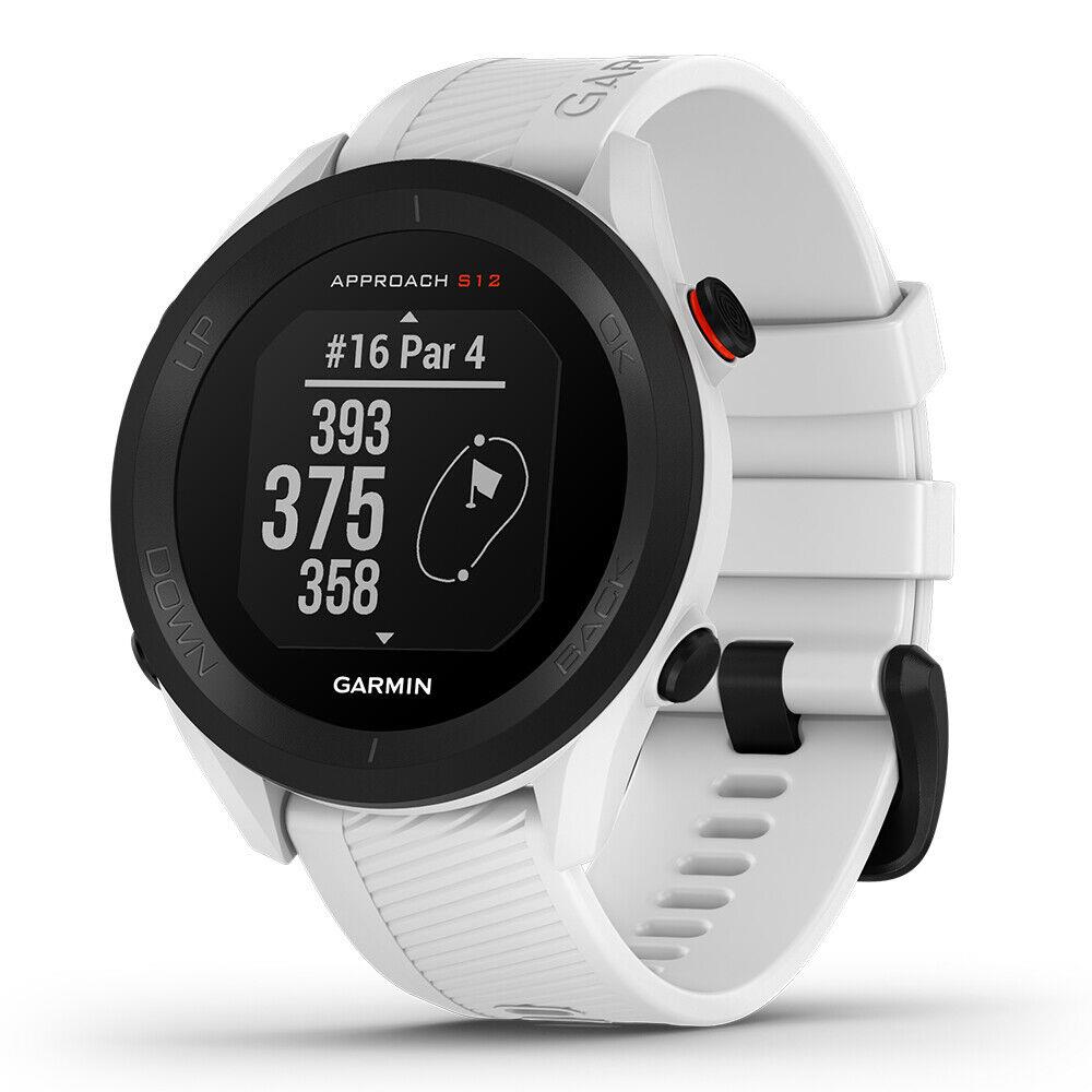 Garmin Approach S12 Gps Golf Watch with 42K Courseview Maps Live Score White