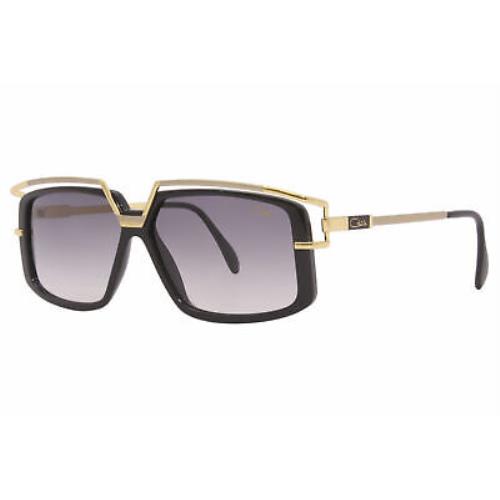 Cazal Legends 886 001 Sunglasses Men`s Black-gold/grey Gradient Lenses 58mm