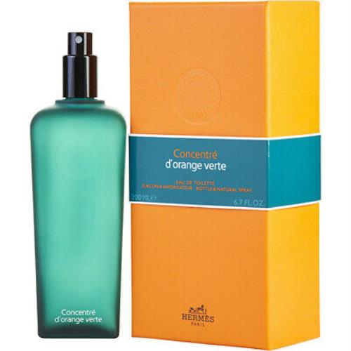 Hermes D`orange Vert Concentre Eau De Toilette Spray 200ml/6.7oz Womens Perfume