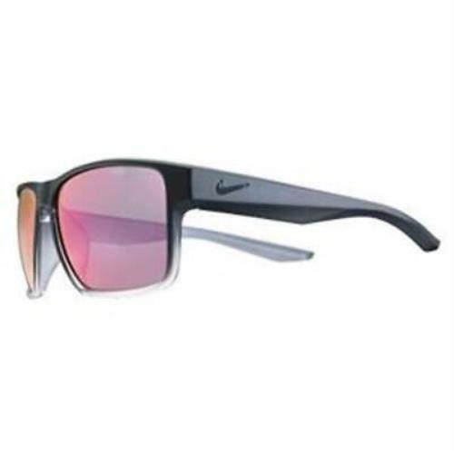 Nike EV1001 096 Matte Black Fade To Clear Sunglasses with Red Mirror Lenses