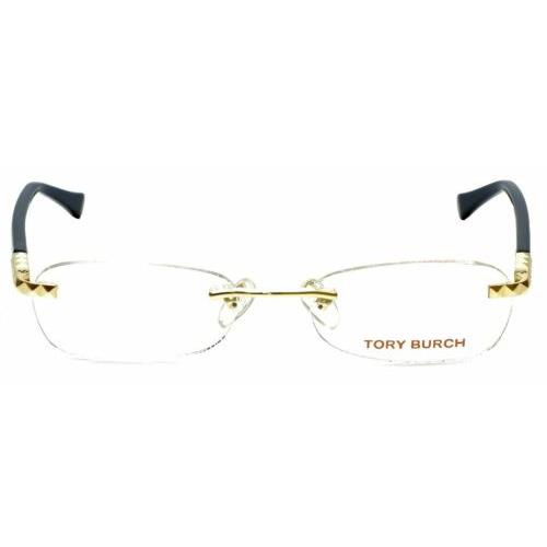 Tory Burch Designer Reading Glasses TY1010-106-51 mm in Navy Blue Gold Rimless