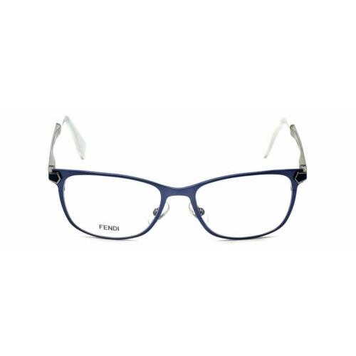 Fendi Designer Reading Glasses FF0036-XW9 in Matte Blue 52mm