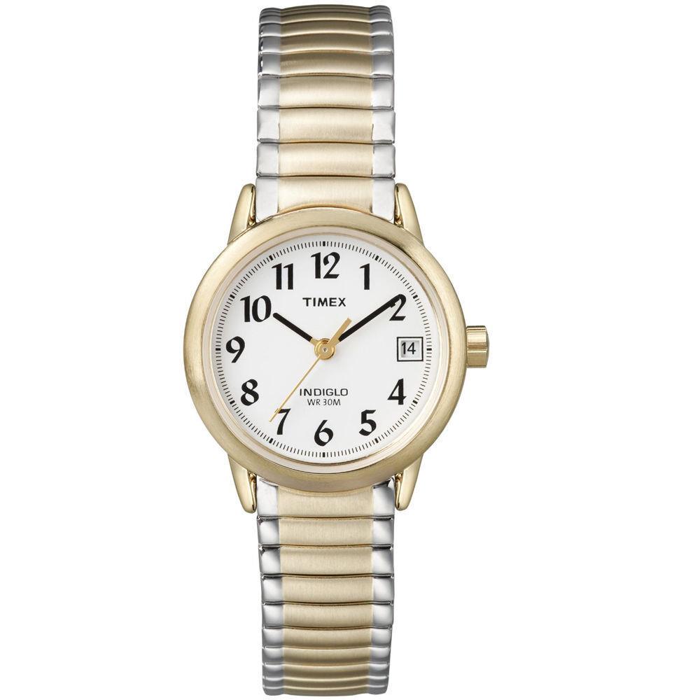 Timex T2H381 Easy Reader Women`s 2-Tone Expansion Indiglo Date