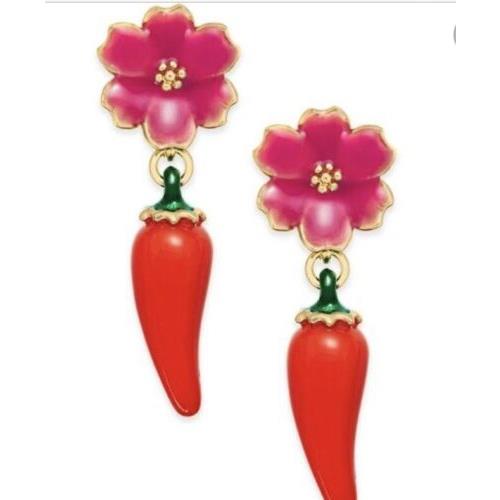 kate spade chili pepper earrings