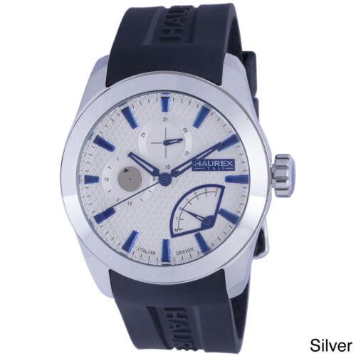 Haurex Men`s 3A501UBN Magister Silver Dial Stainless Steel Day Date Wristwatch