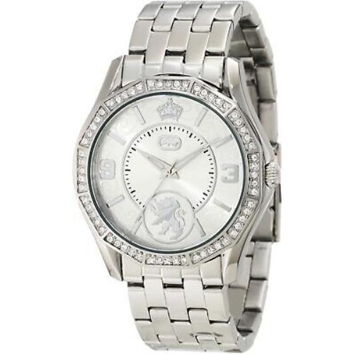 Marc Ecko Women`s Rhino Stone On Metal Trend Inspired Crystal Accent 39mm Watch