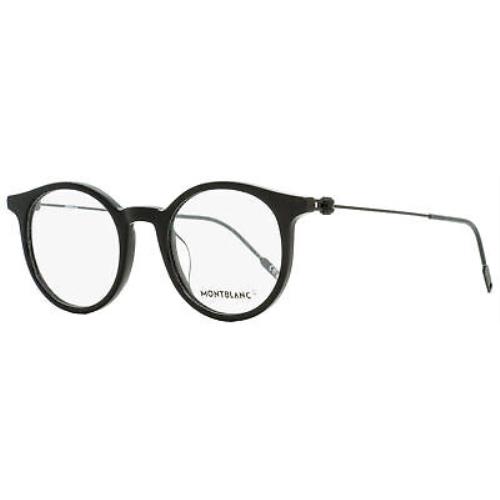 Montblanc Oval Eyeglasses MB0004O 001 Black 48mm 0004