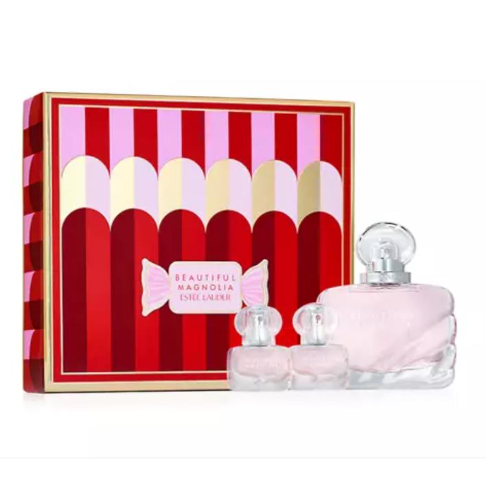 Estee Lauder Beautiful Magnolia Eau De Parfum Full Size 1.7oz + Travel 0.14ozX2
