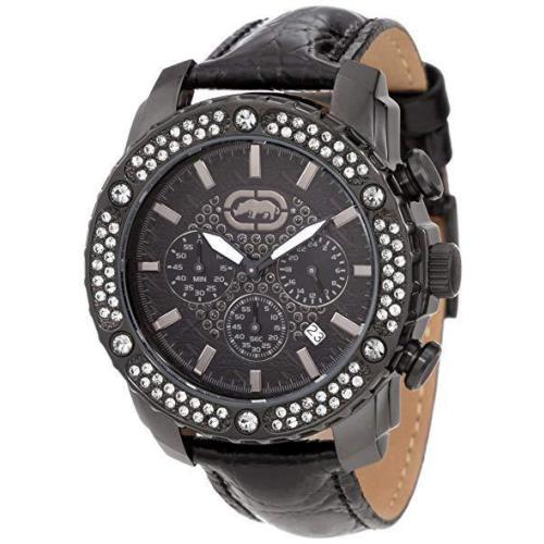 Marc Ecko 45mm The Fortune Leather Watch E17596G1