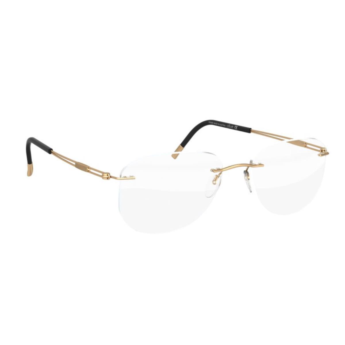 Silhouette Eyeglasses 5521 EX 7530 52 Titan Next Generation Gold Titanium Frames