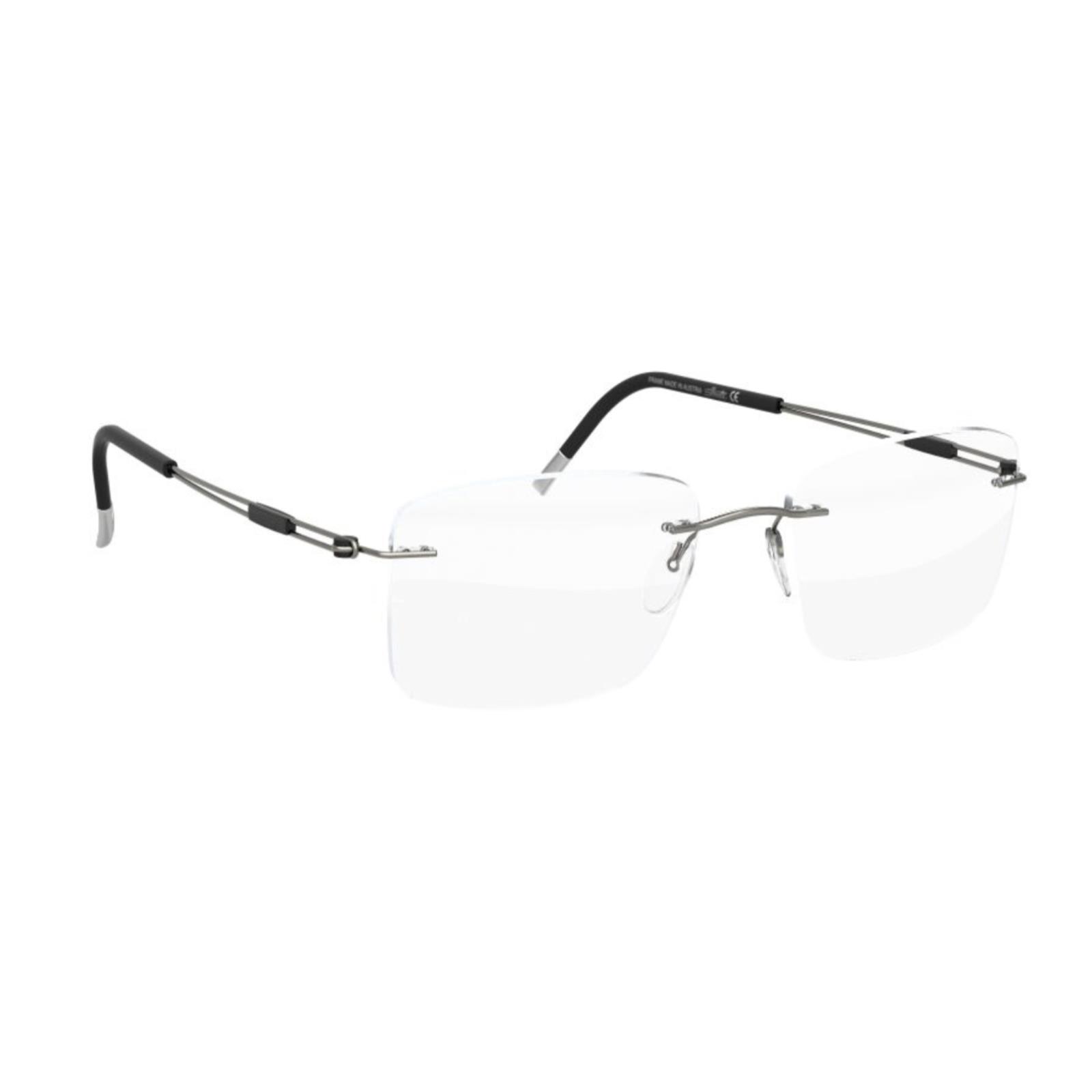 Silhouette Eyeglasses 5521 EZ 6560 Titan Next Generation Gunmetal Titanium Frame