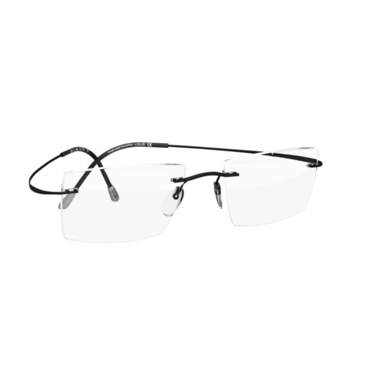 Silhouette Rimless Eyeglasses Titan Minimal Art Must 5515 CL 9040 Black Frames