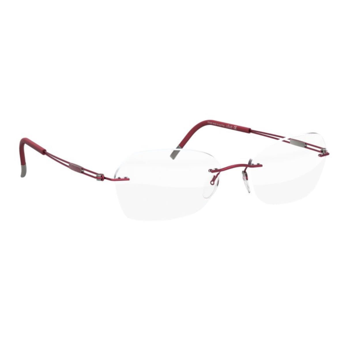 Silhouette Eyeglasses 5521 FC 3040 Titan Next Generation Ruby Red Titanium Frame