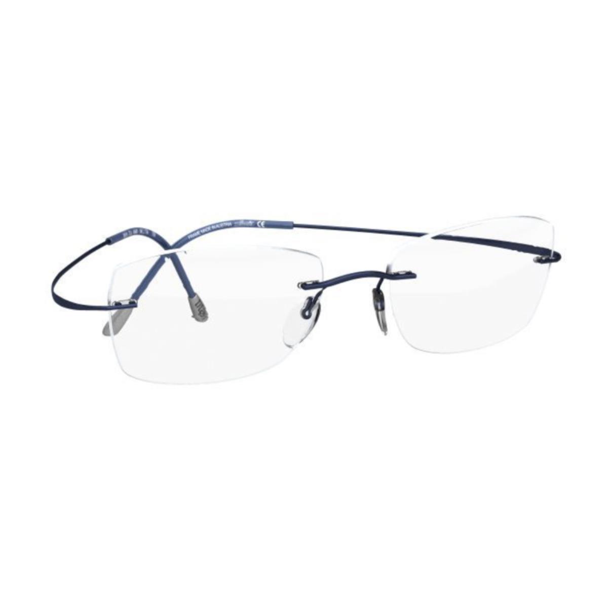 Silhouette Rimless Eyeglasses Titan Minimal Art Must 5515 CU 4540 54 Blue Frames