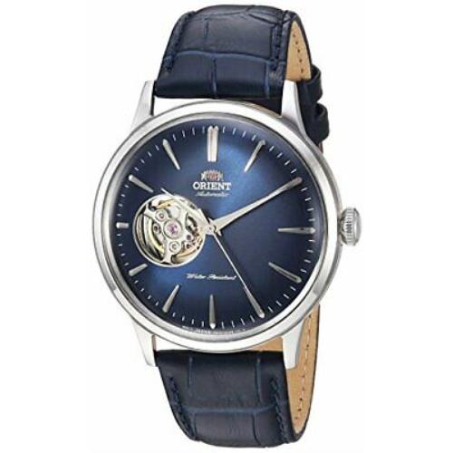 Orient Men`s `bambino Open Heart` Automatic Leather Dress Watch RA-AG0005L10A