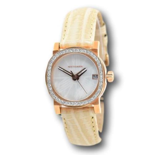 Wittnauer Adele Ladies 28mm Rose Gold Pearl Dial Watch WN2003 Designed by Bulova