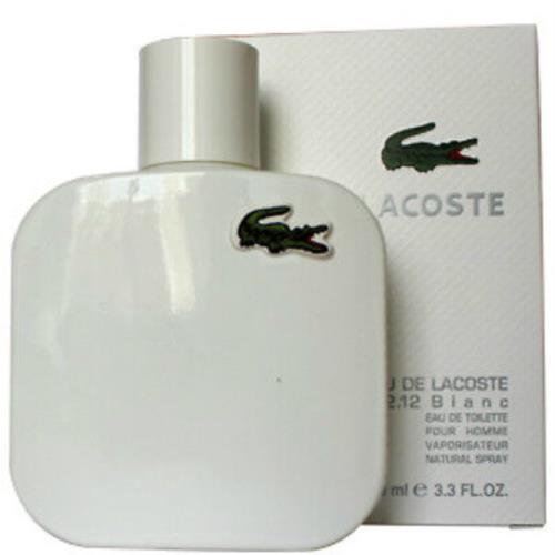 Eau DE Lacoste Blanc Perfume Lacoste 3.3 Edt Spr For Men`s Cologne
