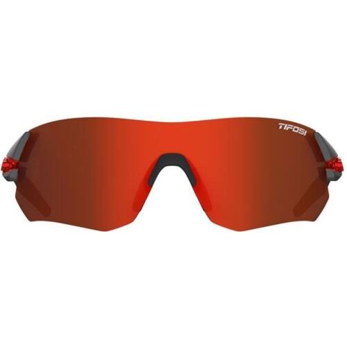 Tifosi Tsali Sport Cycling Sunglasses Interchangeable Lenses Gunmetal/Red - Clarion Red, AC Red, Clear