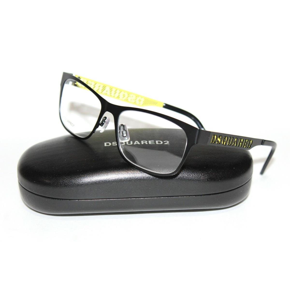 DSQUARED2 DQ5097 002 Black Eyeglasses RX 54-17-140 W/ Case