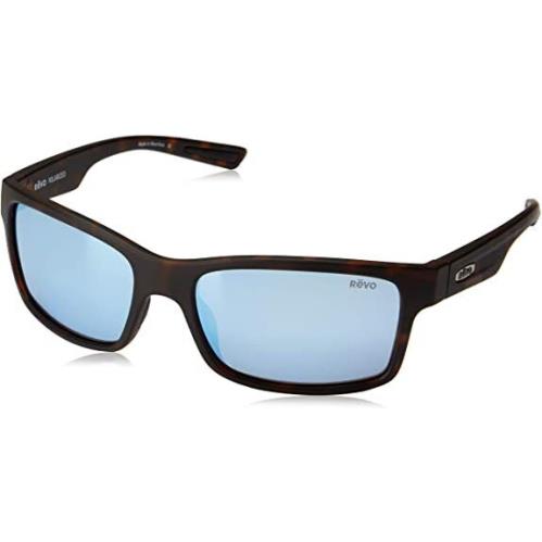 Revo Polarized Sunglasses Crawler Matte Tortoise Frame Blue Water Lens