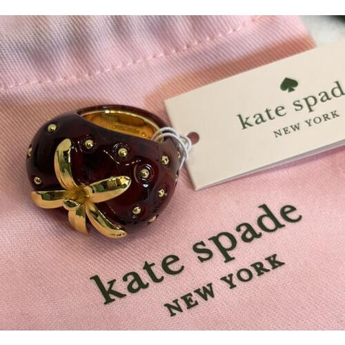 kate spade strawberry ring