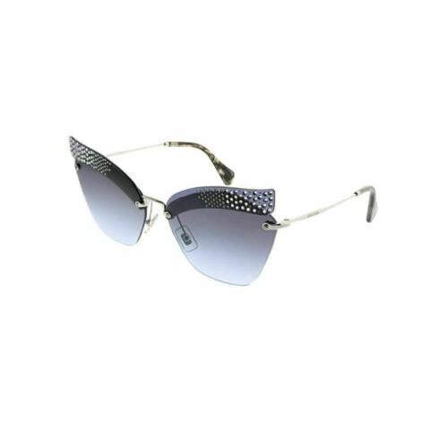 Miu Miu 0MU 56TS Special Project KJG2F0 Dark Blue Transp Sunglasses