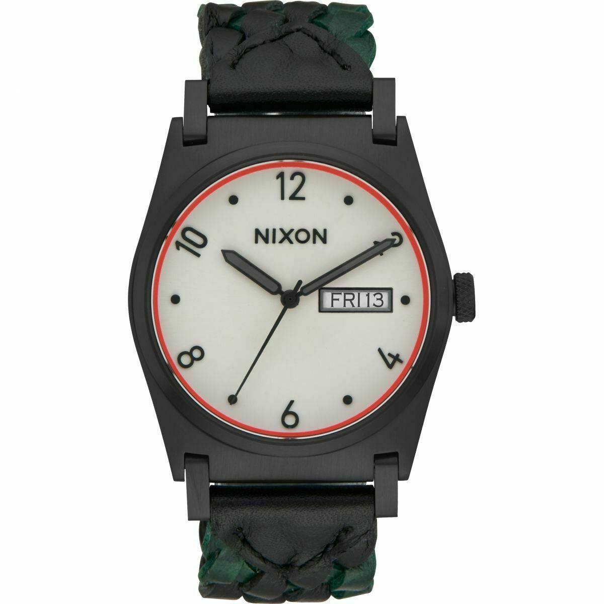 Nixon A955 2357 Jane Leather Black / Forest Watch