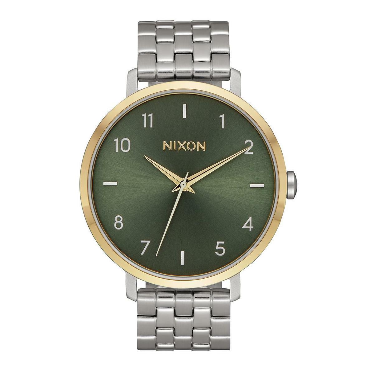 Nixon A1090-2877 Silver Gold Agave Arrow Watch