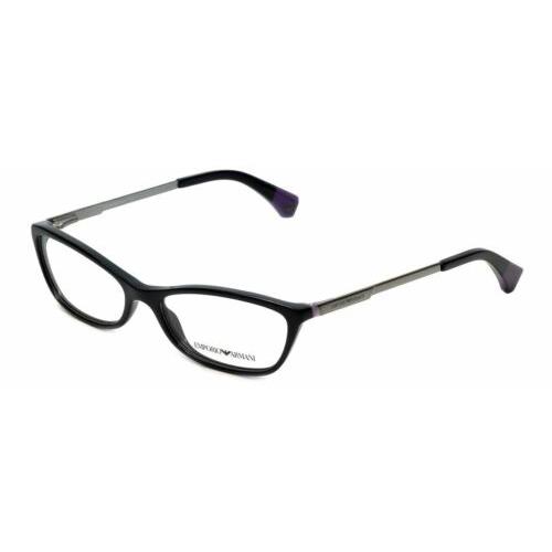 Emporio Armani Designer Reading Glasses EA3014-5017 in Black/violet 52mm