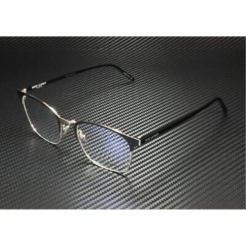 Saint Laurent Ysl 224 002 Square Black Shiny Blk Demo Lens 52mm Men`s Eyeglasses