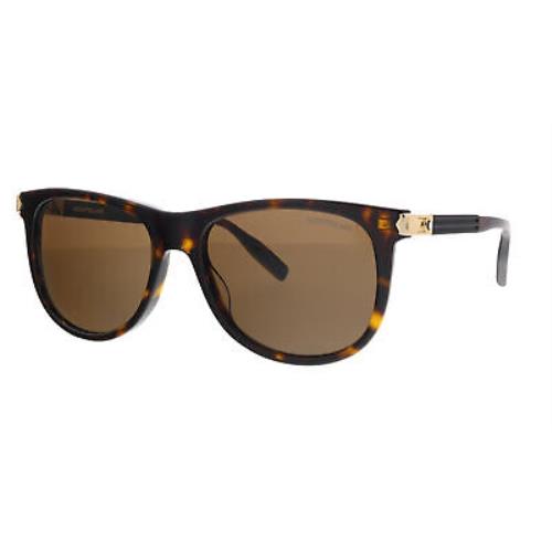 Montblanc MB0031S-003 Havana Rectangle Sunglasses