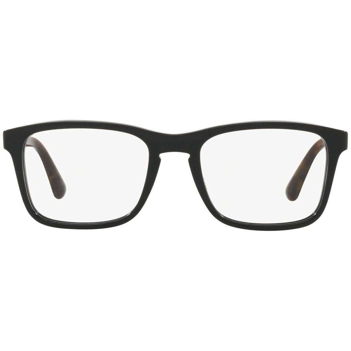 Giorgio Armani AR7158 5017 Black Square Plastic Eyeglasses Frame 52-19-145 7158
