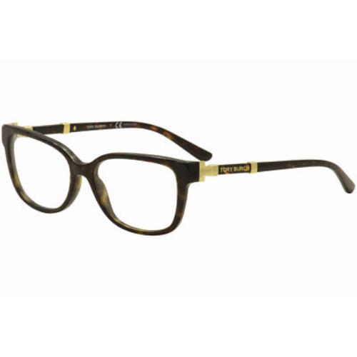 Tory Burch Women`s Eyeglasses TY2075 TY/2075 1378 Havana Optical Frame 52mm