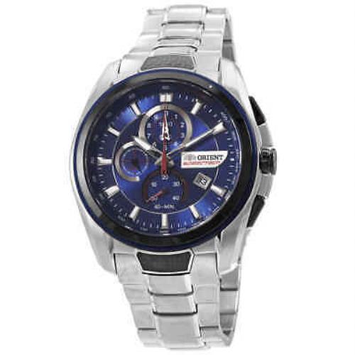 Orient Speedtech Chronograph Quartz Blue Dial Men`s Watch STZ00001D