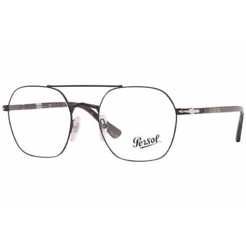 Persol 2483-V 1108 Eyeglasses Men`s Black Full Rim Square Optical Frame 52mm