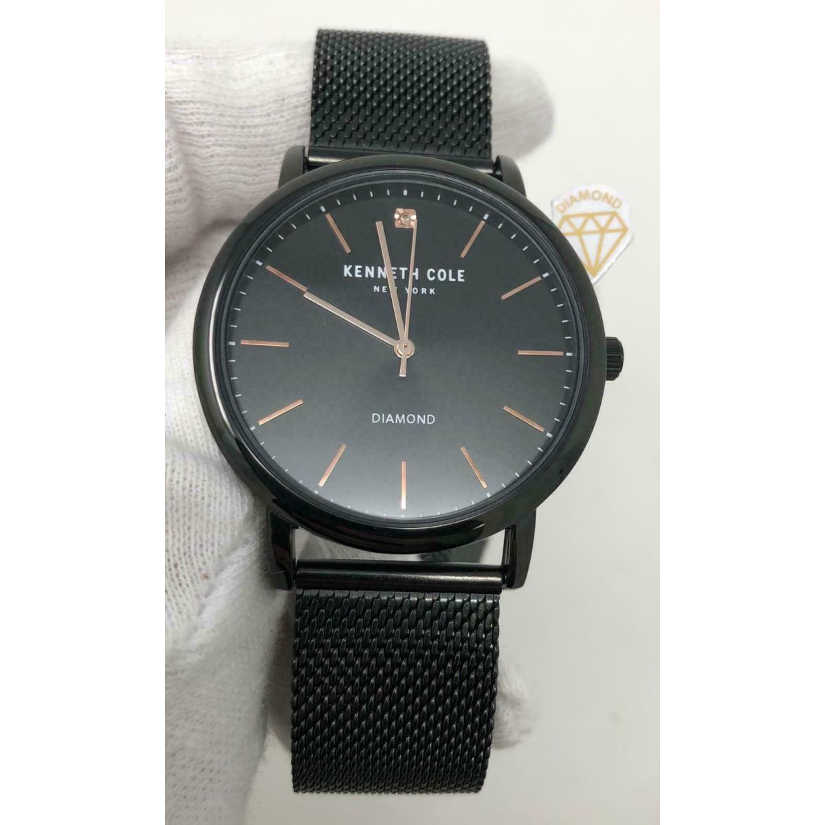 kenneth cole black diamond watch