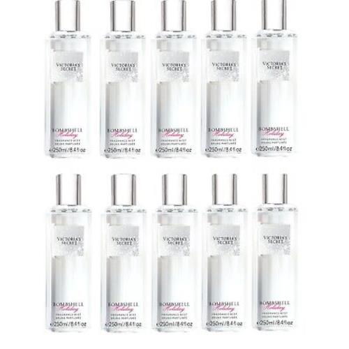 10 Bottles Victoria Secret Bombshell Holliday Fragrance Body Mist 8.4 OZ /250 ML