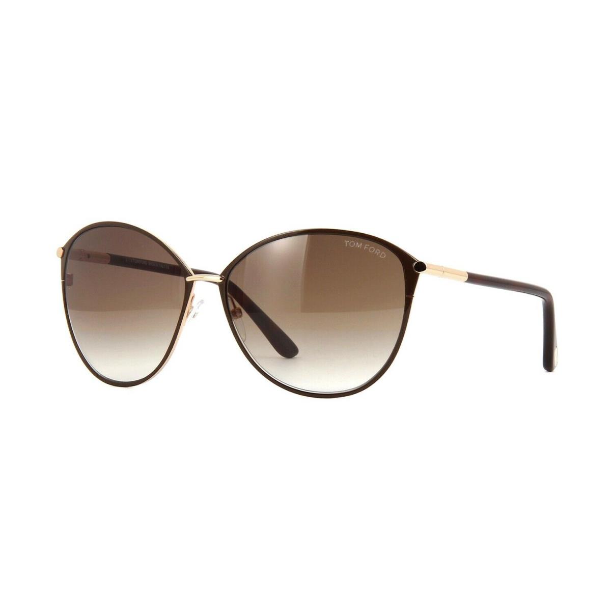 Tom Ford Penelope FT 0320 Brown Gold Havana/brown Amber Shaded 28F Sunglasses